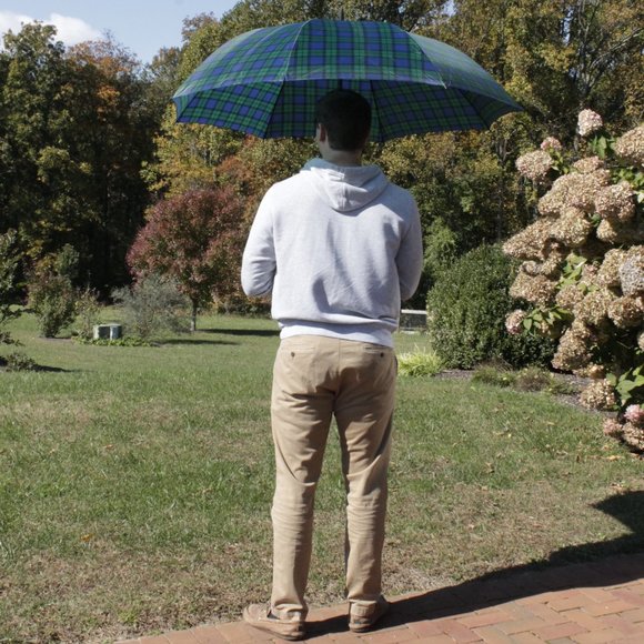 New Tartan Golf Umbrella Scotland Black Watch Plaid Large - Picture 7 of 12